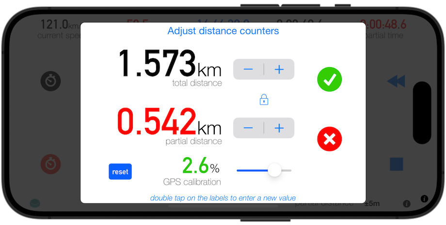 Tripmaster App for TSD Rally - Time Distance Speed - Calibration